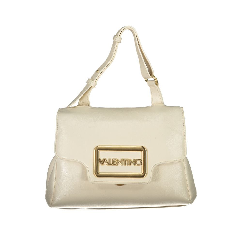 Beige Polyethylene Women Handbag-Mario Valentino-LabelTerrace.com