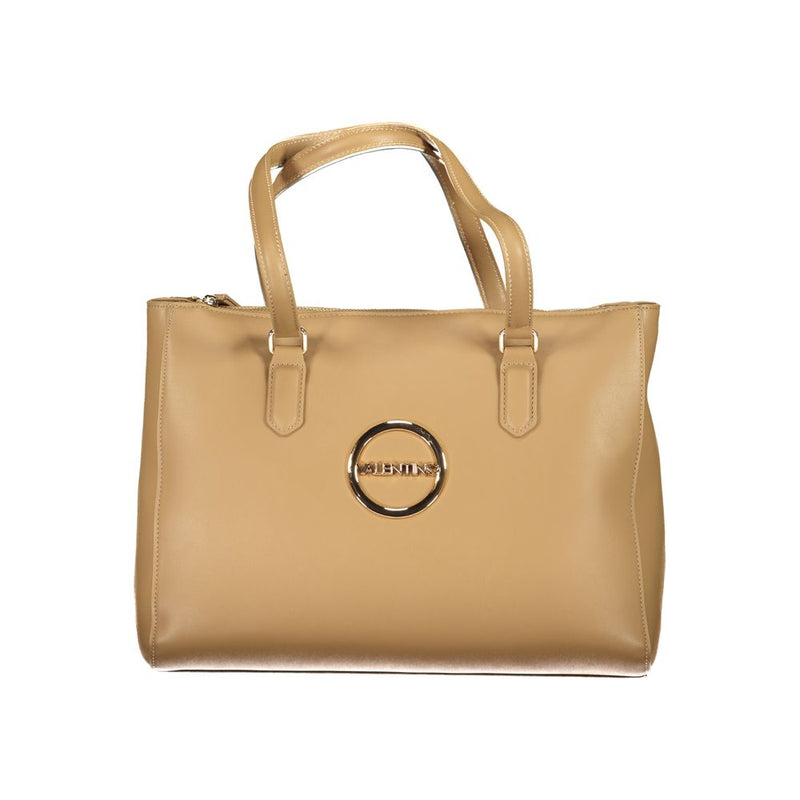 Beige Polyethylene Women Handbag-Mario Valentino-LabelTerrace.com
