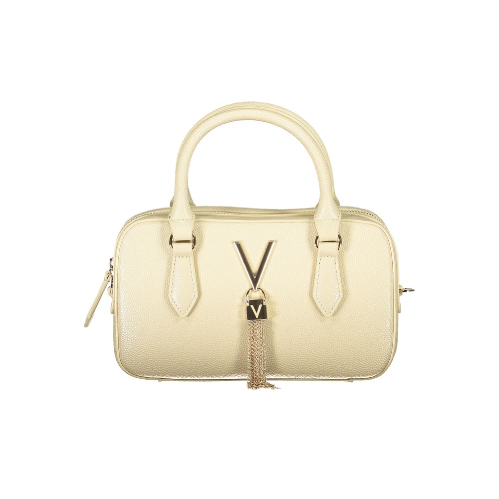 Beige Polyethylene Women Handbag-Mario Valentino-LabelTerrace.com