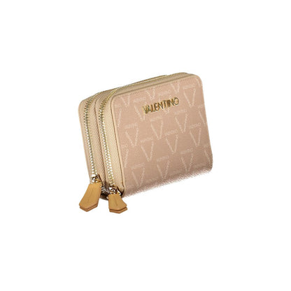 Beige Polyethylene Women Wallet-Mario Valentino-LabelTerrace.com