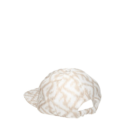 Beige Silk Cap (Baseball Hat)-Fendi-LabelTerrace.com