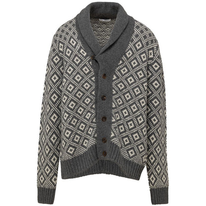 Bicolor Cashmere Cardigan-Cruciani-LabelTerrace.com