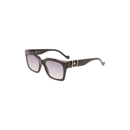 Black Acetate Women's Sunglass-Liu Jo-LabelTerrace.com