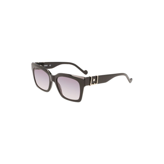 Black Acetate Women's Sunglass-Liu Jo-LabelTerrace.com