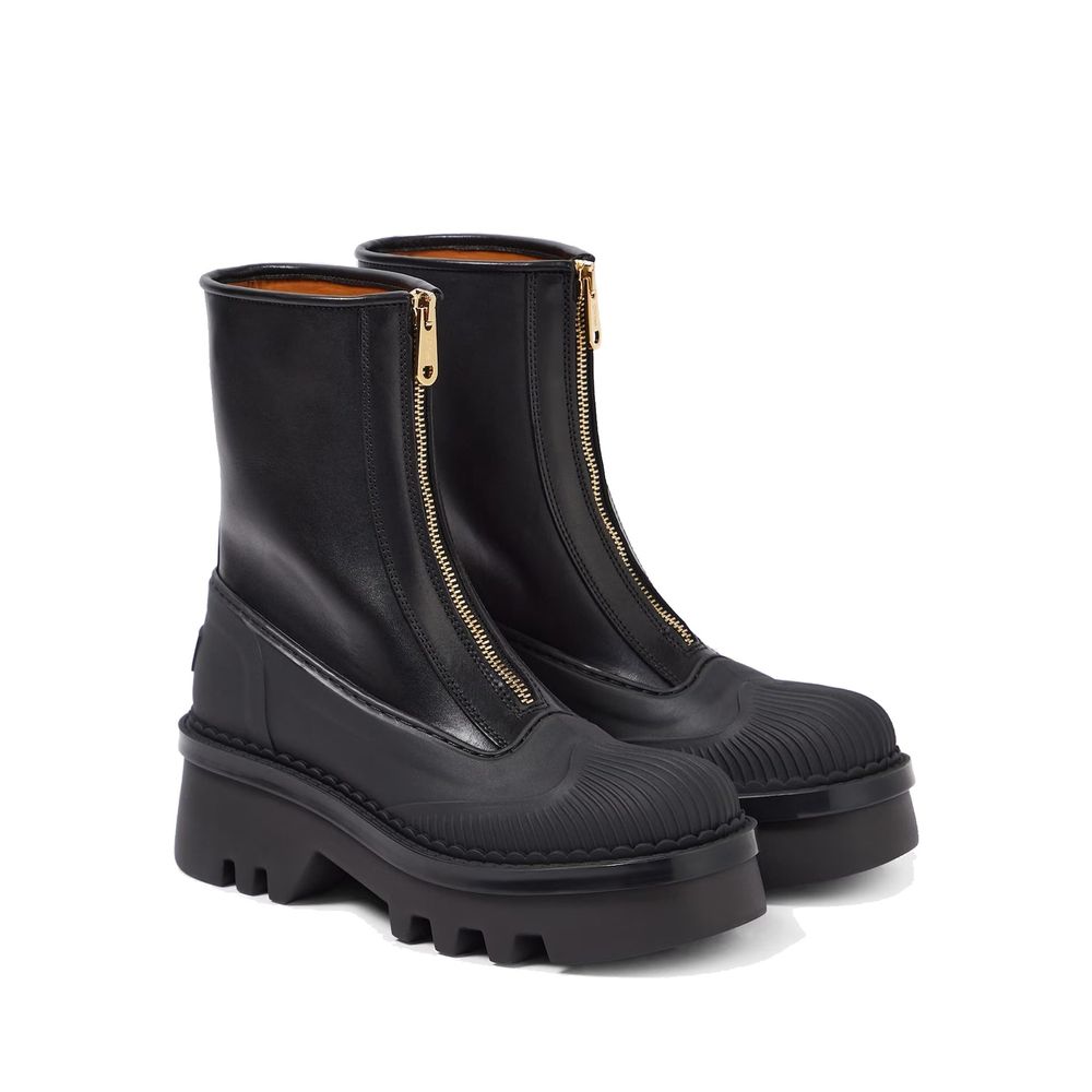 Chloé Raina Leather Boots-Chloé-LabelTerrace.com