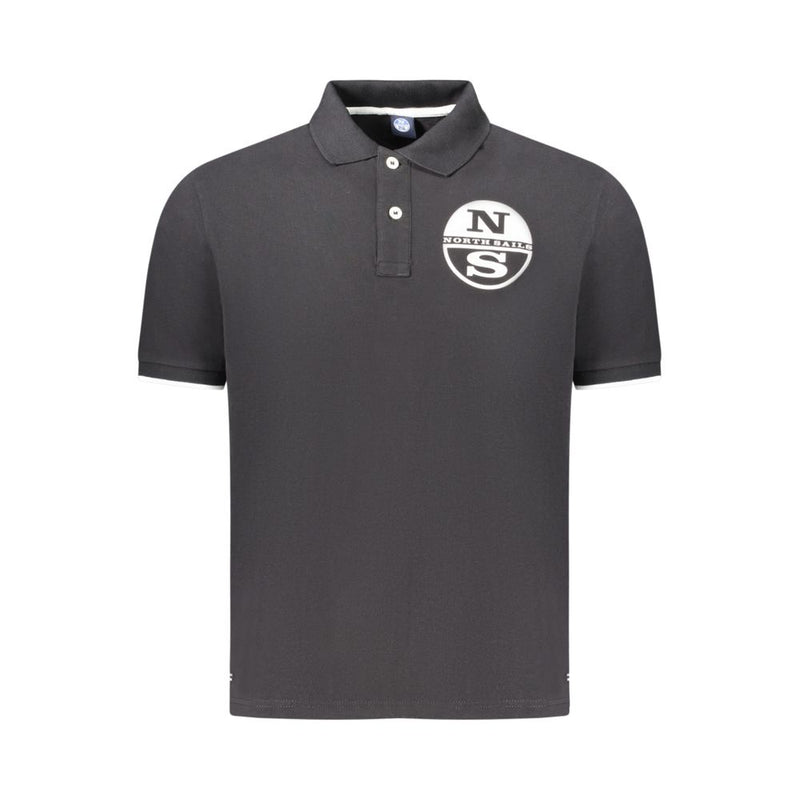 Black Cotton Men Polo Shirt-North Sails-LabelTerrace.com