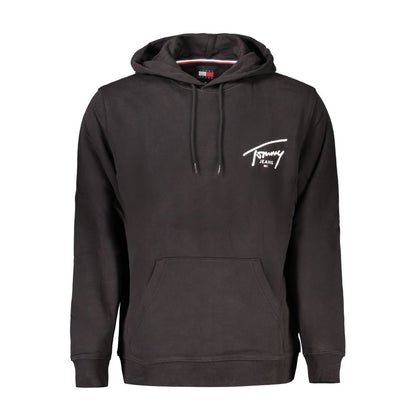 Black Cotton Men Sweater-Tommy Hilfiger-LabelTerrace.com