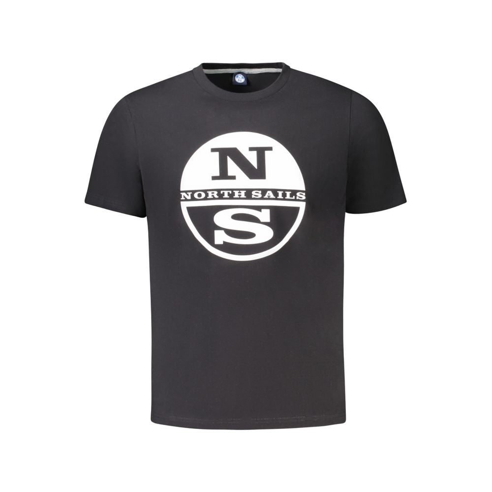 Black Cotton Men T-Shirt-North Sails-LabelTerrace.com
