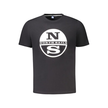 Black Cotton Men T-Shirt-North Sails-LabelTerrace.com