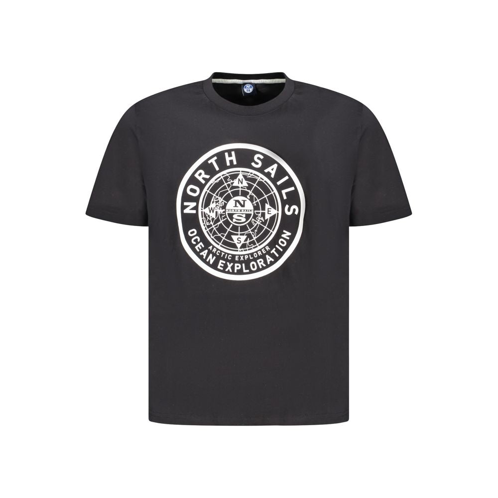 Black Cotton Men T-Shirt-North Sails-LabelTerrace.com