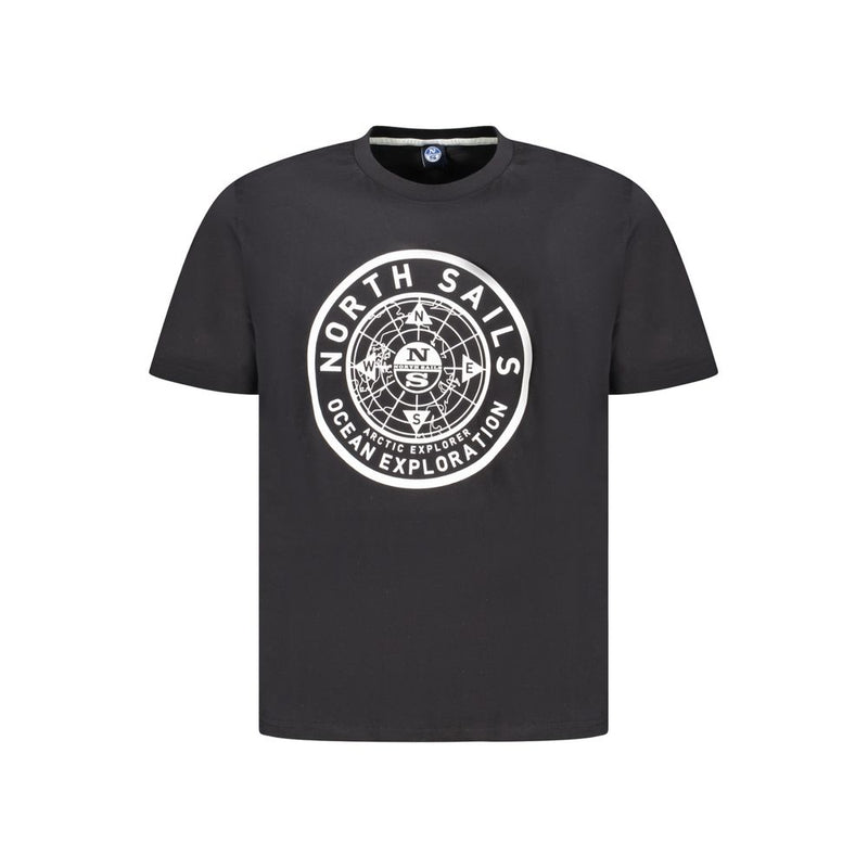 Black Cotton Men T-Shirt-North Sails-LabelTerrace.com