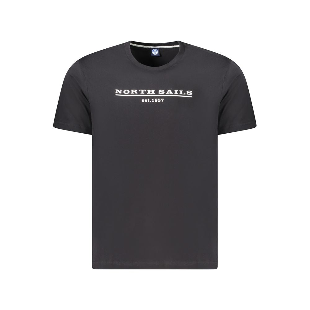 Black Cotton Men T-Shirt-North Sails-LabelTerrace.com