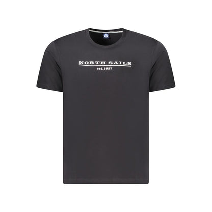 Black Cotton Men T-Shirt-North Sails-LabelTerrace.com