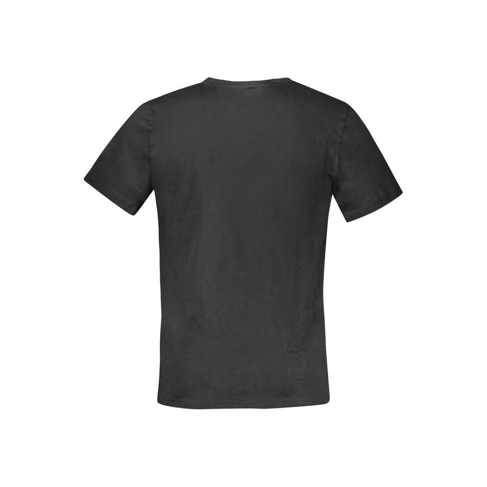 Black Cotton Men TShirt-Tommy Hilfiger-LabelTerrace.com