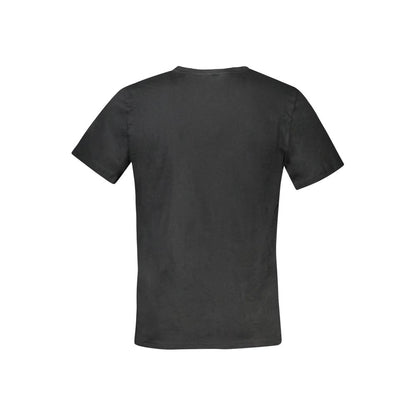 Black Cotton Men TShirt-Tommy Hilfiger-LabelTerrace.com