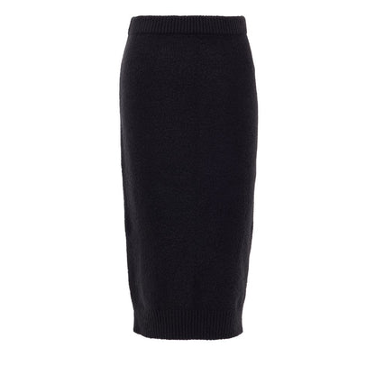 Black Cotton Midi Skirt-Tom Ford-LabelTerrace.com
