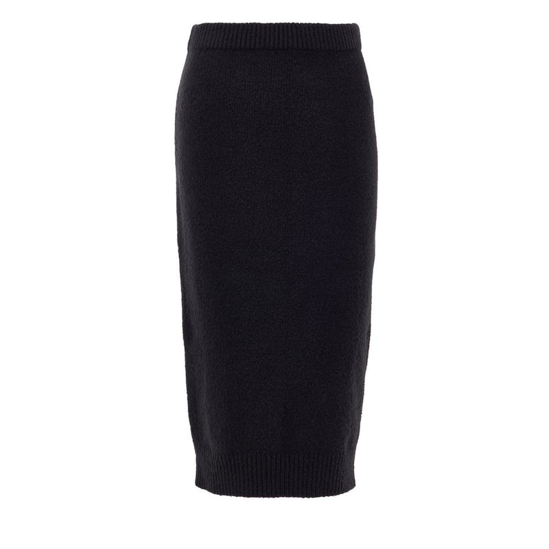 Black Cotton Midi Skirt-Tom Ford-LabelTerrace.com