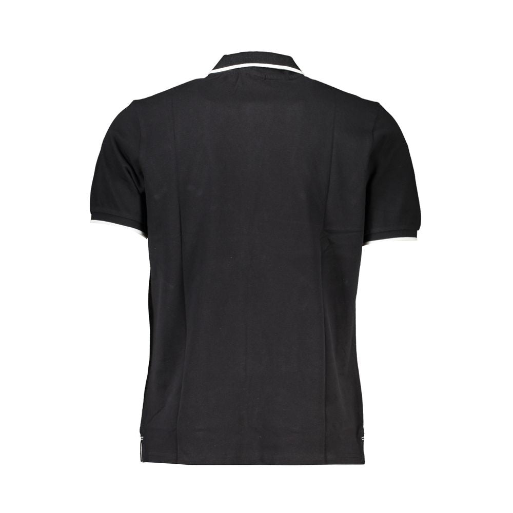 Black Cotton Polo Shirt-North Sails-LabelTerrace.com
