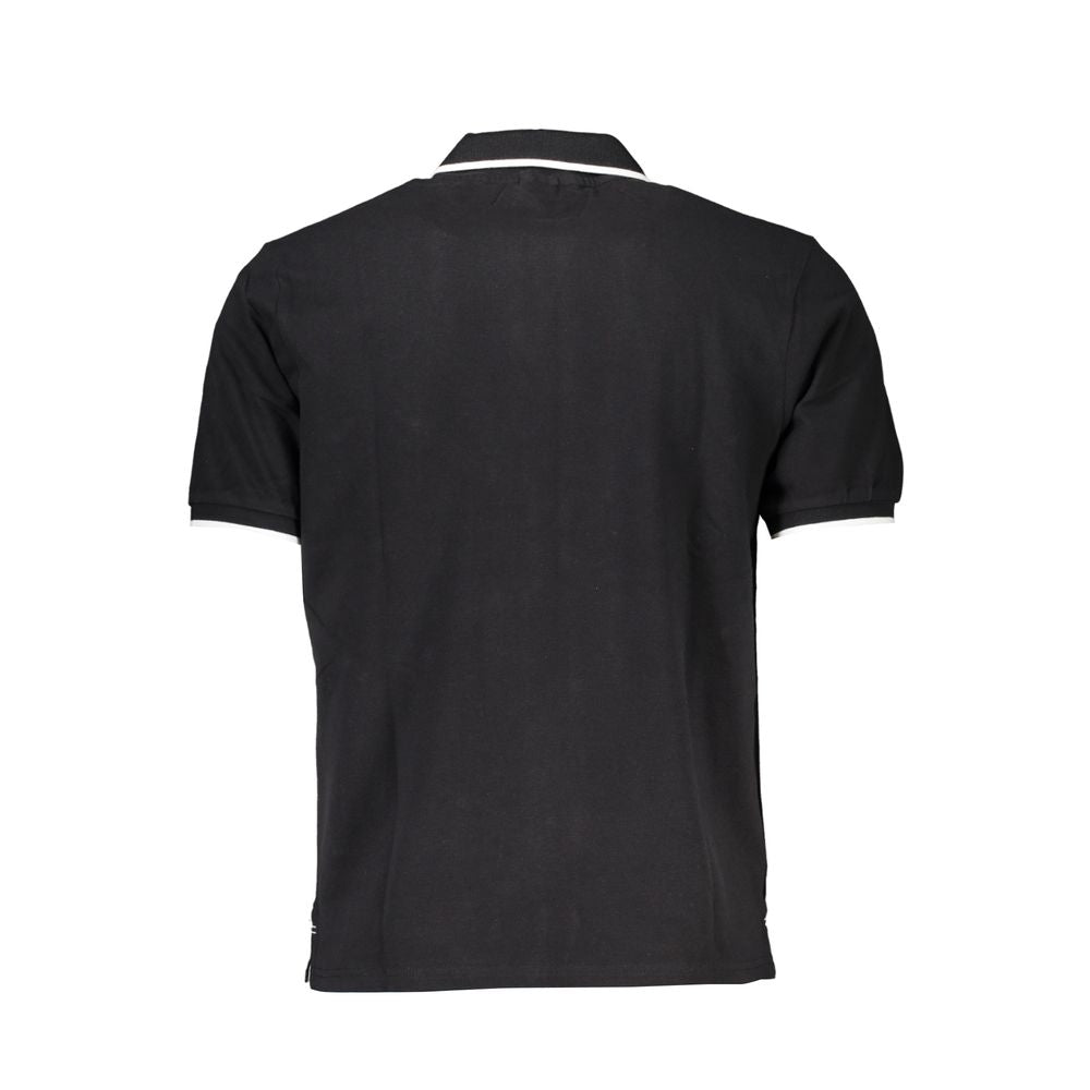 Black Cotton Polo Shirt-North Sails-LabelTerrace.com
