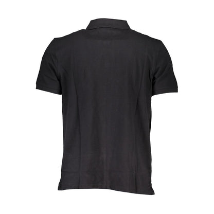 Black Cotton Polo Shirt-Timberland-LabelTerrace.com