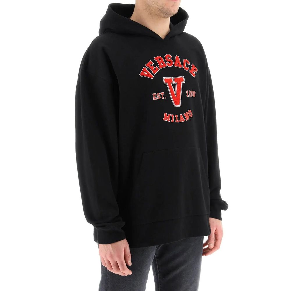 Varsity Hooded Sweatshirt-Versace-LabelTerrace.com