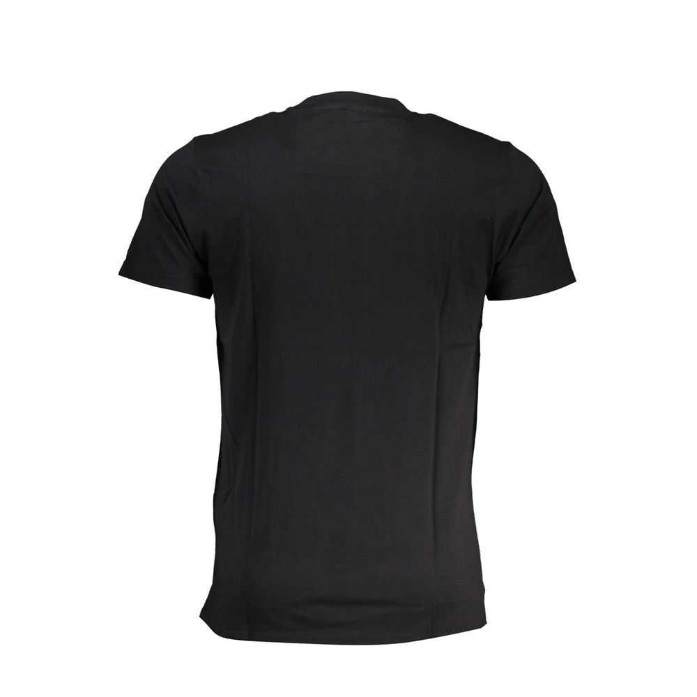 Black Cotton T-Shirt-Cavalli Class-LabelTerrace.com
