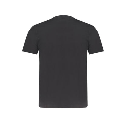 Black Cotton T-Shirt-Kappa-LabelTerrace.com