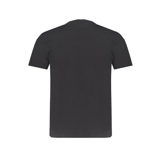 Black Cotton T-Shirt-Kappa-LabelTerrace.com
