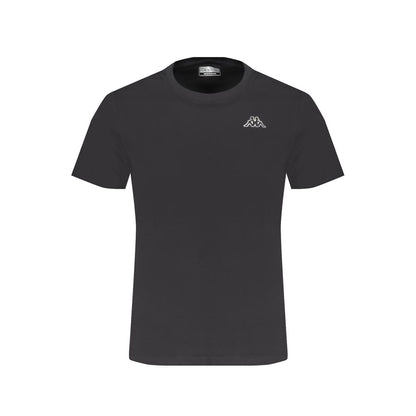 Black Cotton T-Shirt-Kappa-LabelTerrace.com