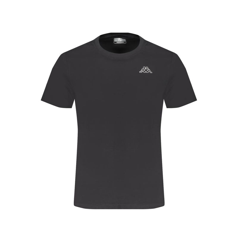 Black Cotton T-Shirt-Kappa-LabelTerrace.com
