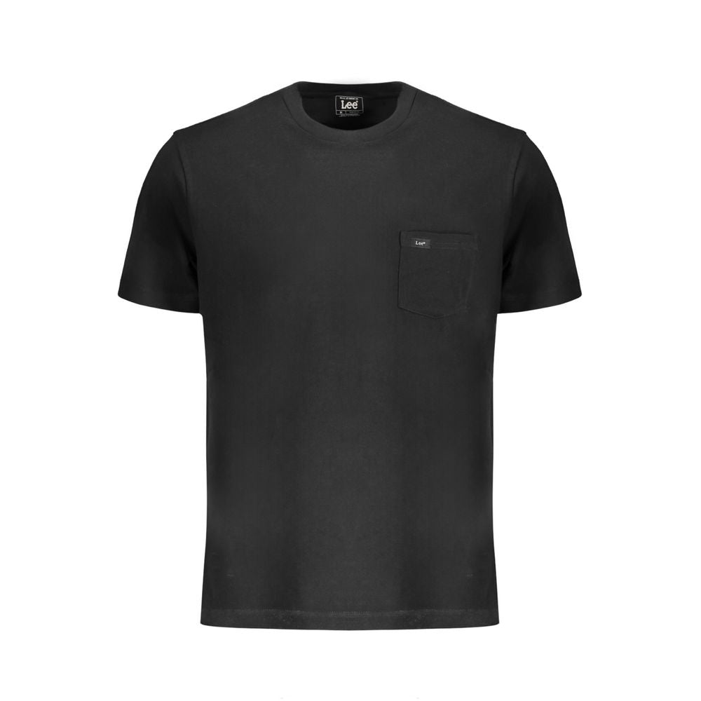 Black Cotton T-Shirt-Lee-LabelTerrace.com