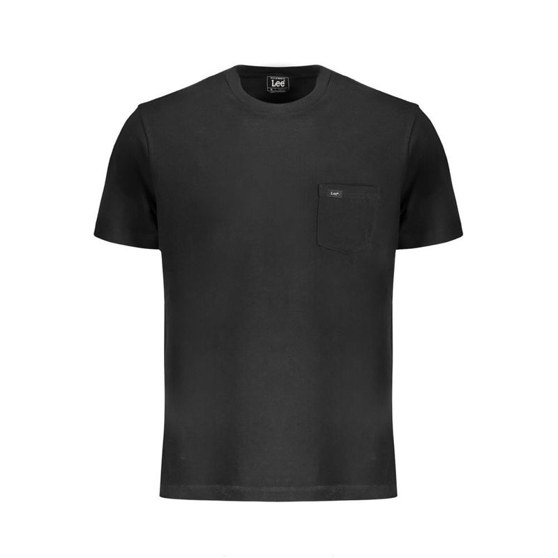 Black Cotton T-Shirt-Lee-LabelTerrace.com