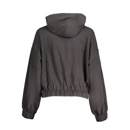 Black Cotton Women Sweater-Tommy Hilfiger-LabelTerrace.com