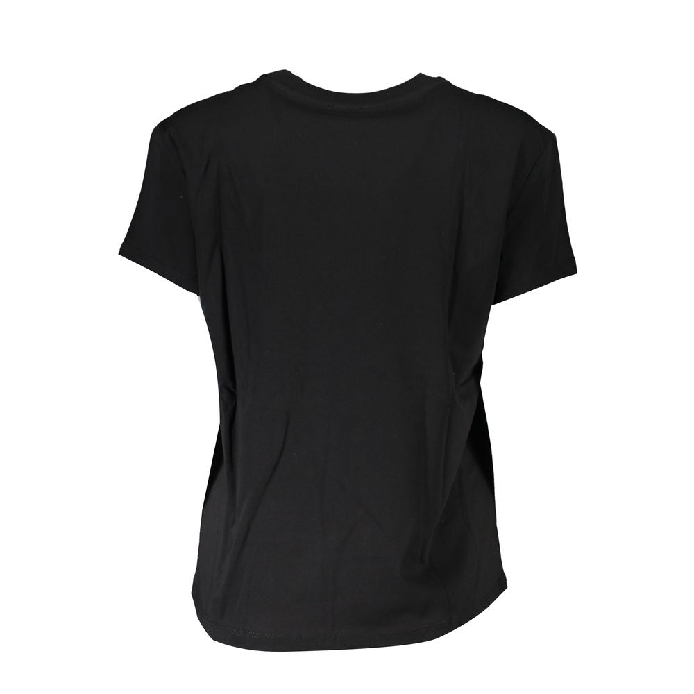 Black Cotton Women T-Shirt-Patrizia Pepe-LabelTerrace.com