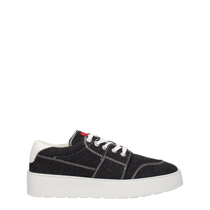 Black Fabric Low Top Sneakers-Ami Paris-LabelTerrace.com