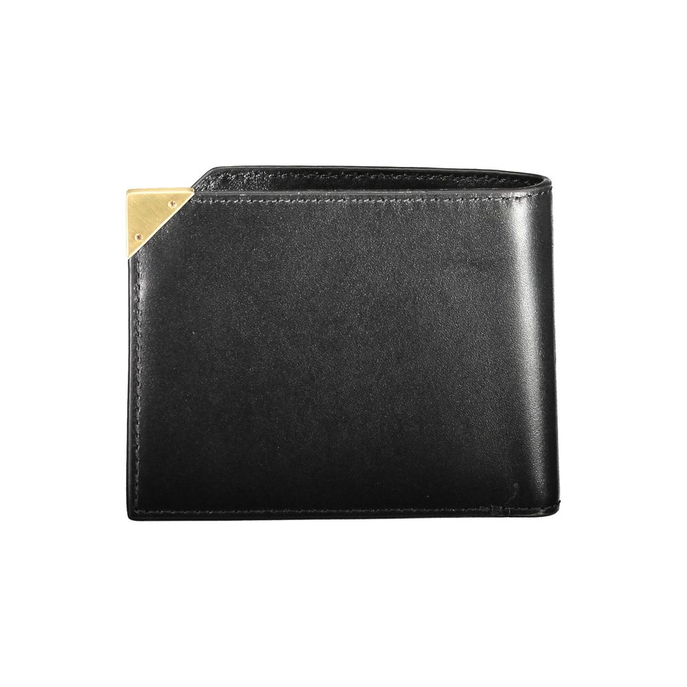 "Black Leather Men Wallet"-Calvin Klein-LabelTerrace.com