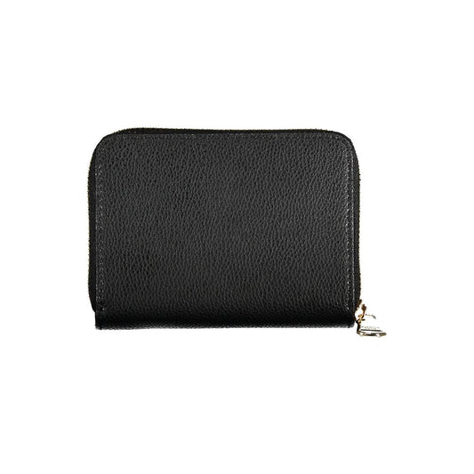 Black Leather Wallet-Patrizia Pepe-LabelTerrace.com