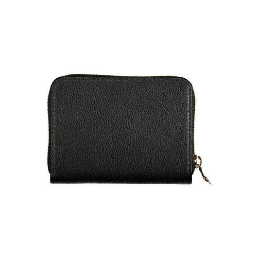 Black Leather Wallet-Patrizia Pepe-LabelTerrace.com