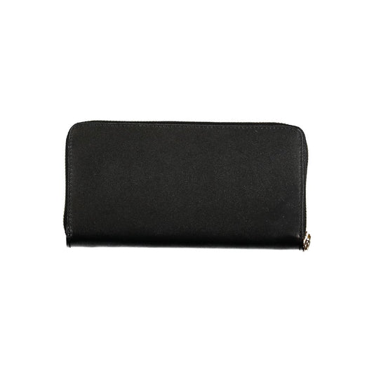 Black Leather Wallet-Patrizia Pepe-LabelTerrace.com