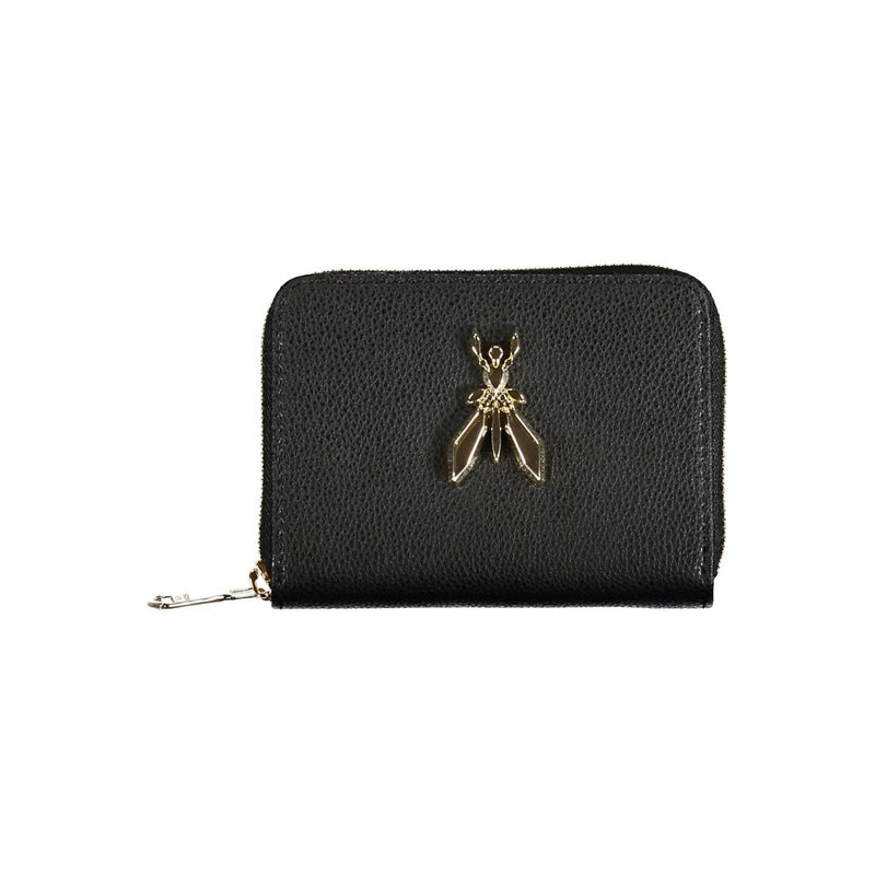 Black Leather Wallet-Patrizia Pepe-LabelTerrace.com