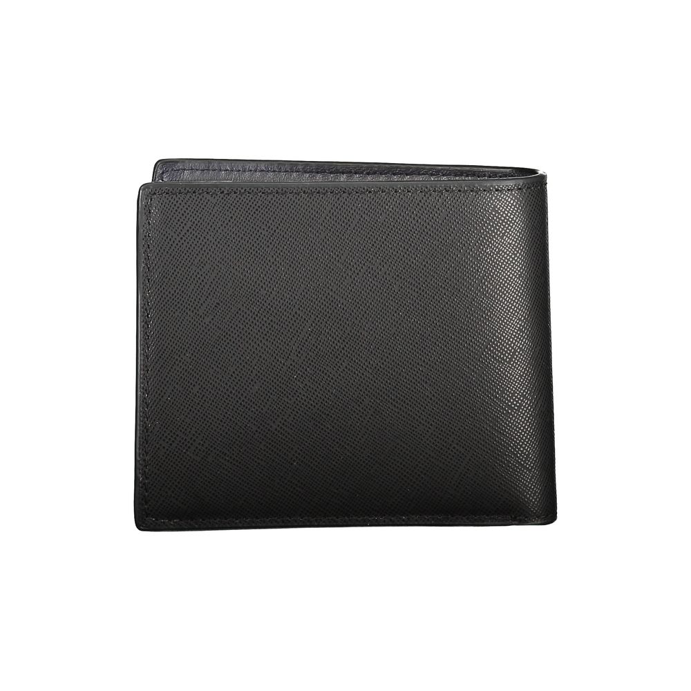 Black Leather Wallet-Tommy Hilfiger-LabelTerrace.com