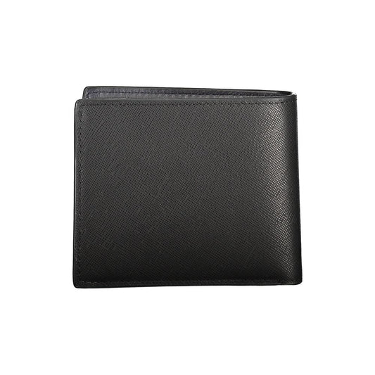 Black Leather Wallet-Tommy Hilfiger-LabelTerrace.com