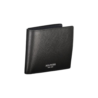 Black Leather Wallet-Tommy Hilfiger-LabelTerrace.com
