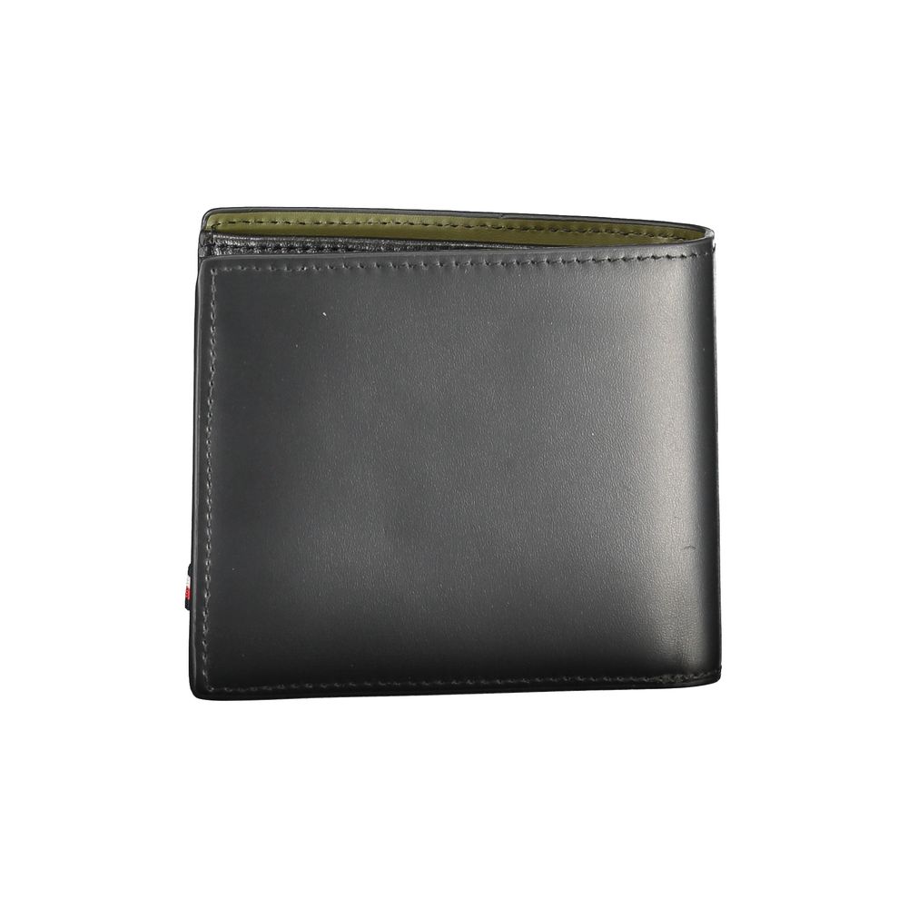 Black Leather Wallet-Tommy Hilfiger-LabelTerrace.com