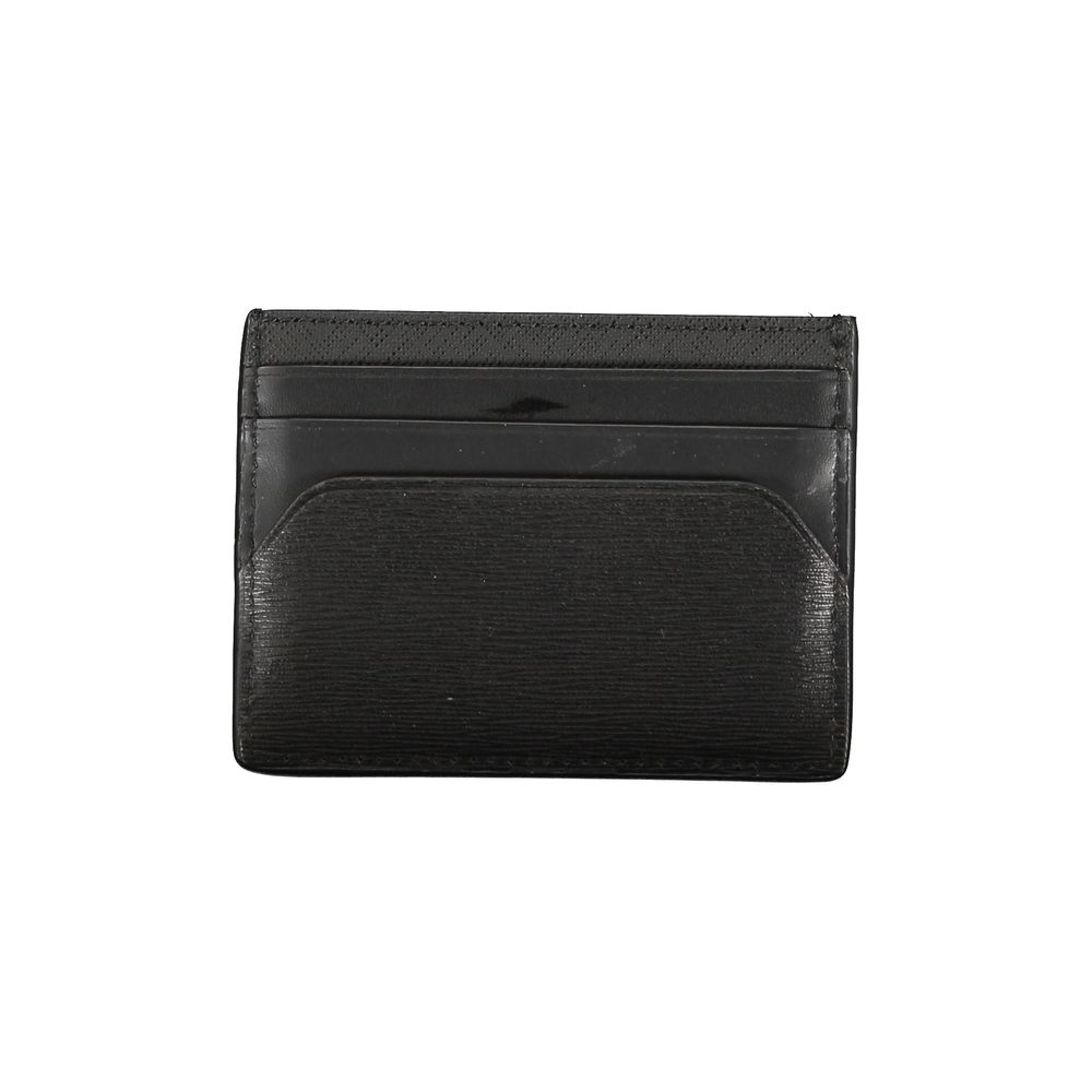 Black Leather Wallet-Tommy Hilfiger-LabelTerrace.com