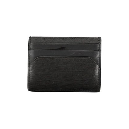 Black Leather Wallet-Tommy Hilfiger-LabelTerrace.com