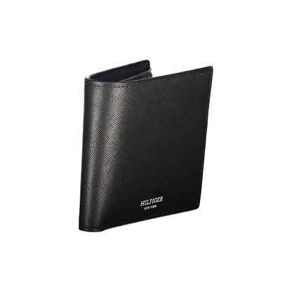 Black Leather Wallet-Tommy Hilfiger-LabelTerrace.com