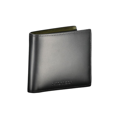 Black Leather Wallet-Tommy Hilfiger-LabelTerrace.com