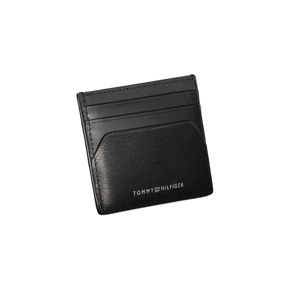 Black Leather Wallet-Tommy Hilfiger-LabelTerrace.com