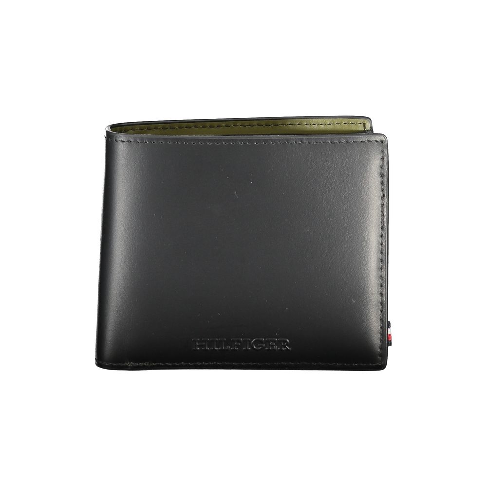 Black Leather Wallet-Tommy Hilfiger-LabelTerrace.com